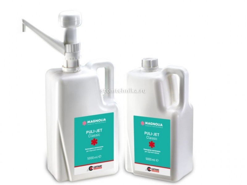 Жидкость для очистки и дезинфекции аспирационных систем Puli-Jet classic Cattani, 5 л. арт 040715