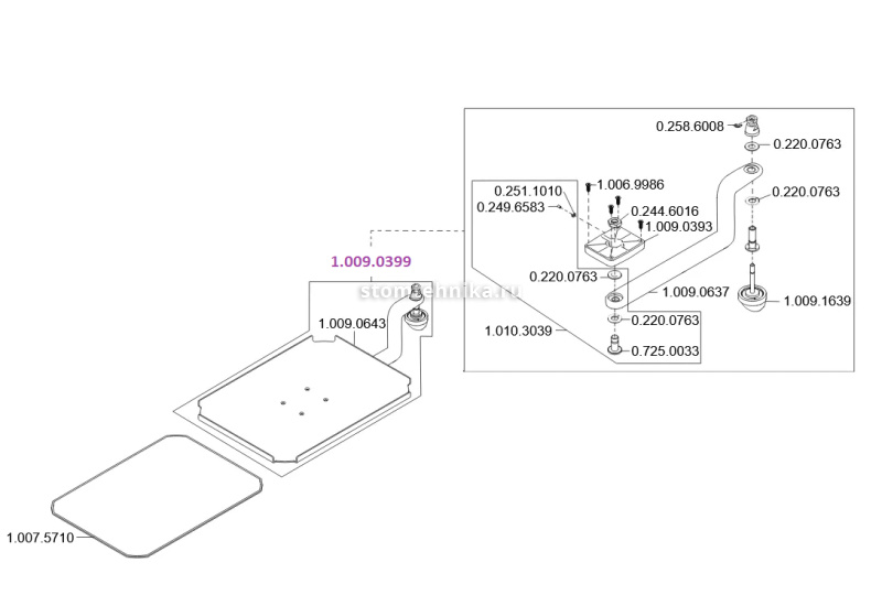 Набор американского подноса KaVo US-Tray Set для Estetica E30 арт 1.009.0399
