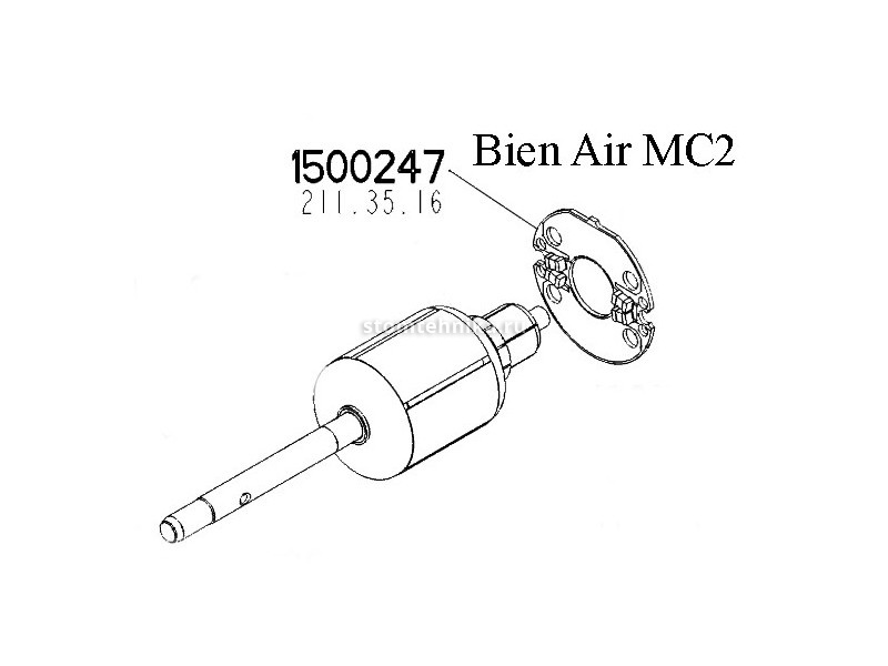 Плата конденсатора микромотора Bien-Air MC2, арт.211.35.16-001/1500247