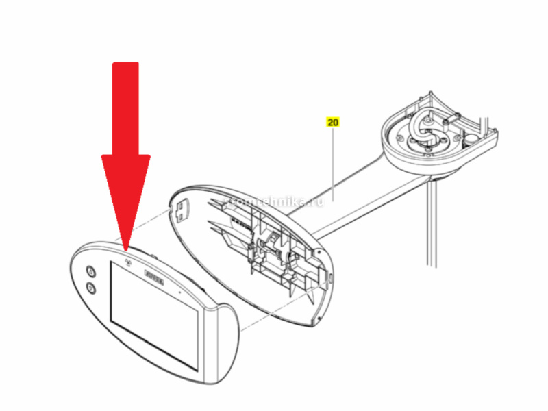Передняя панель управления Sirona Easypad II SL для Orthophos SL( L), в сборе арт 6468156