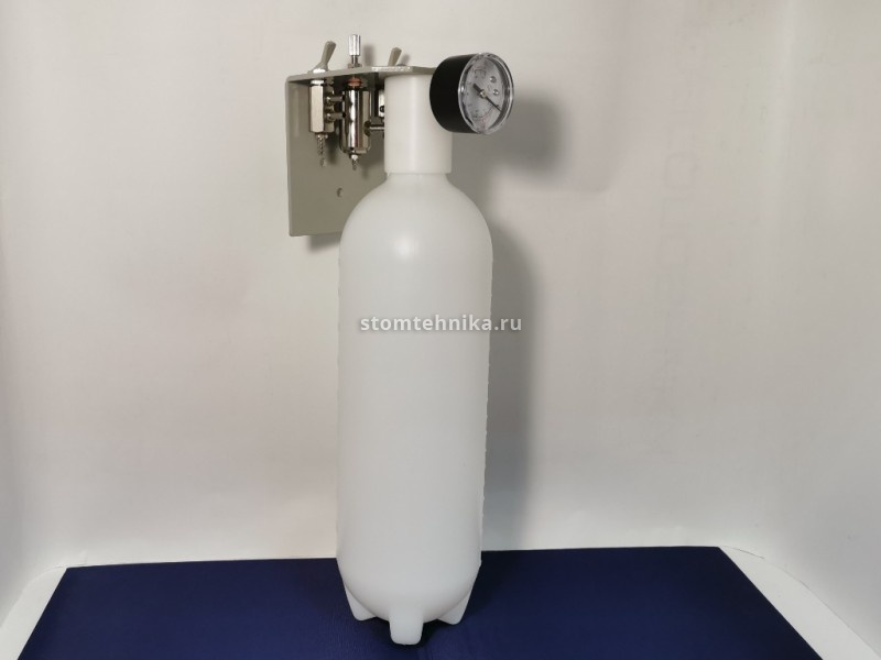 Система чистой воды в сборе для стоматологической установки (бутылка, держатель, манометр, редуктор)
