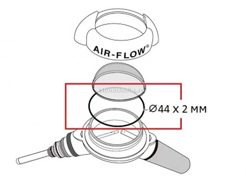 Прокладка для резервуара порошка EMS AF H2 (размер 44x2) арт. BC-141 