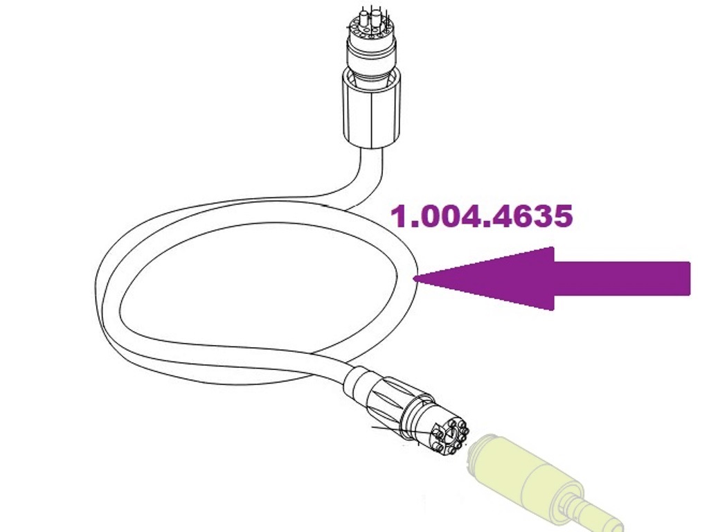 Шланг микромотора KL установки KaVo (E50, E70, E80, Primus1058) арт.1.004.4635
