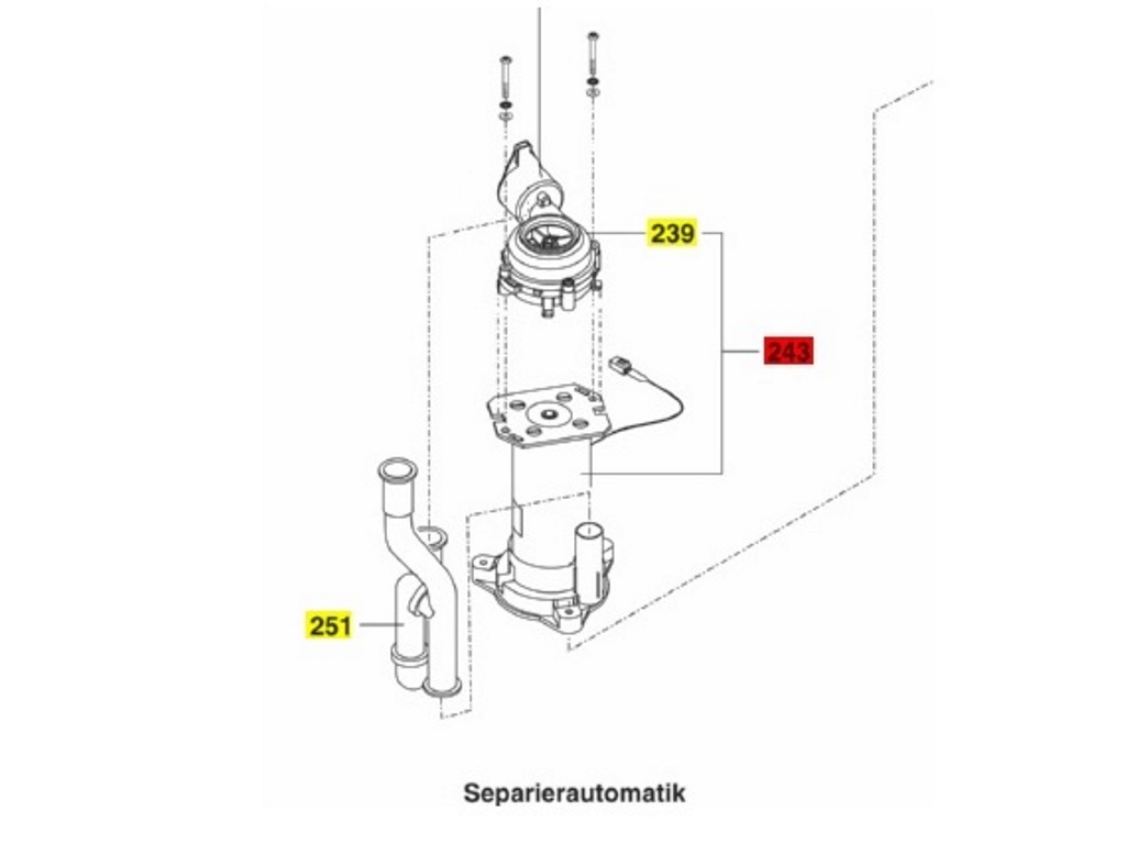 Двигатель сепаратора Sirona C, C+, Intego (с помпой) арт. 5434928 (4189762)