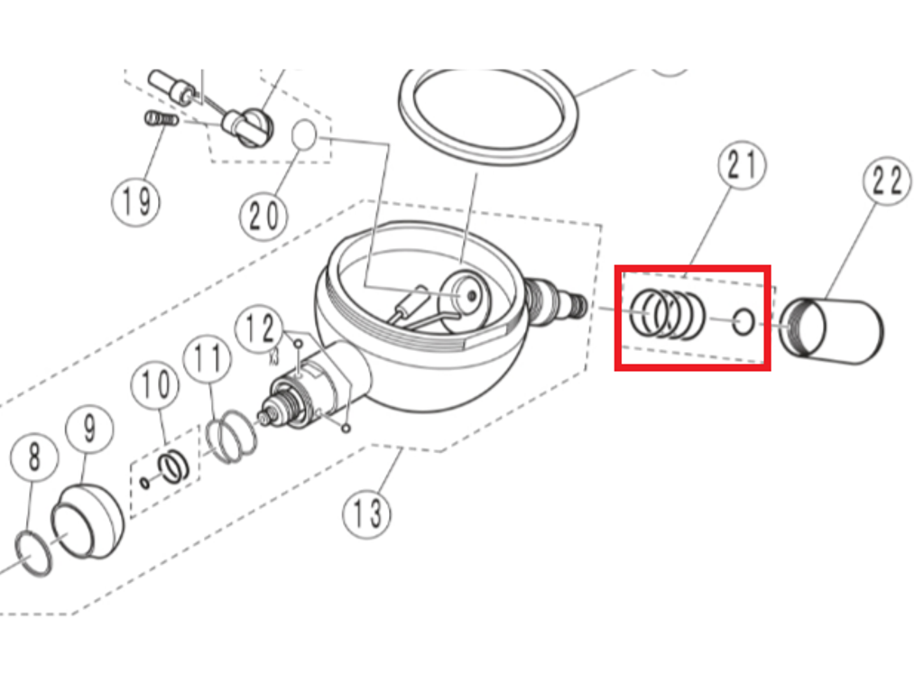 Кольцо уплотн. PTL для NSK Prophy mate Neo (5 шт.) арт. Y900580