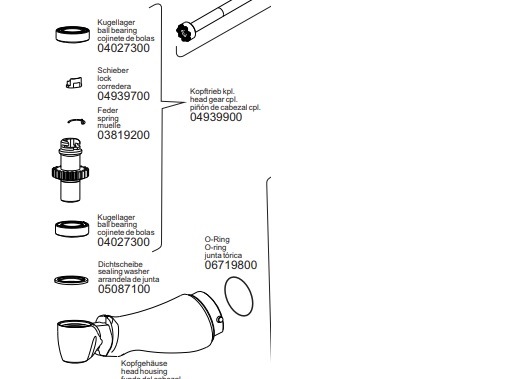 Картридж хирургического наконечника W&H WS-75 арт. 04939900