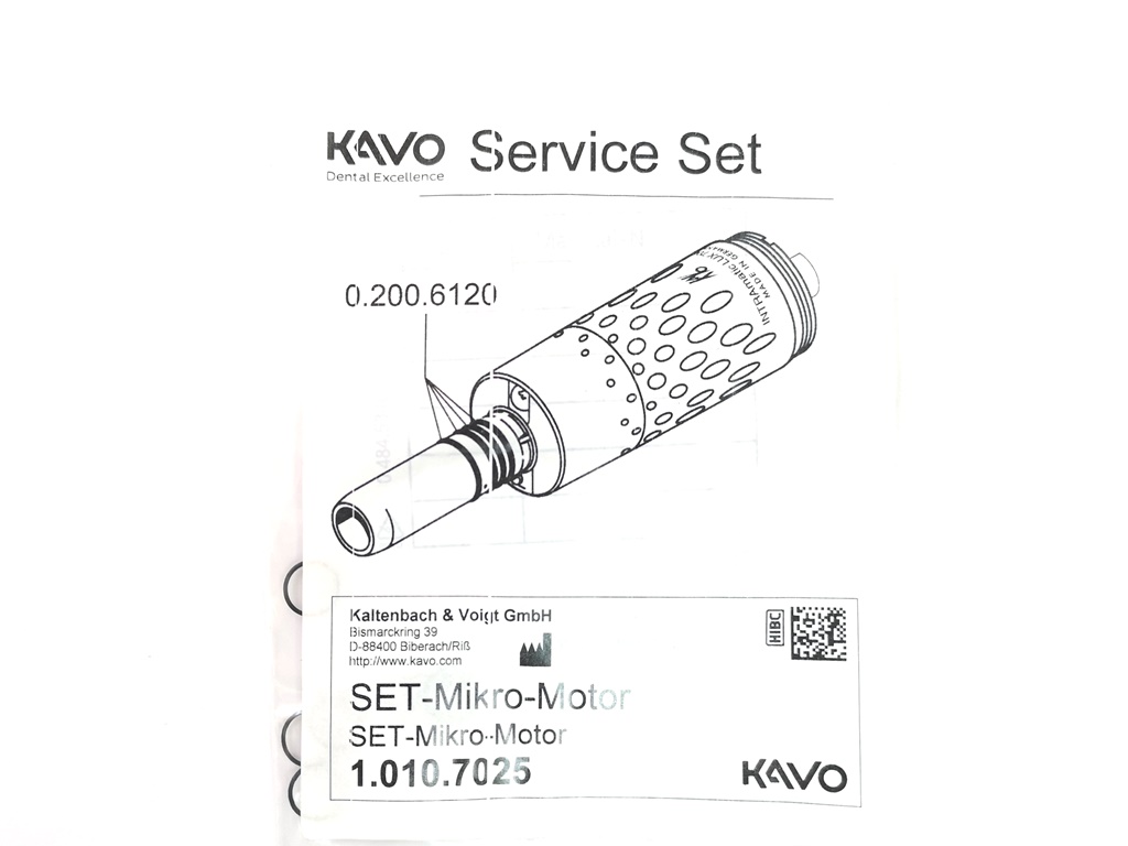 Набор резинок на носик микромотора KaVo (8 шт) арт.1.010.7025