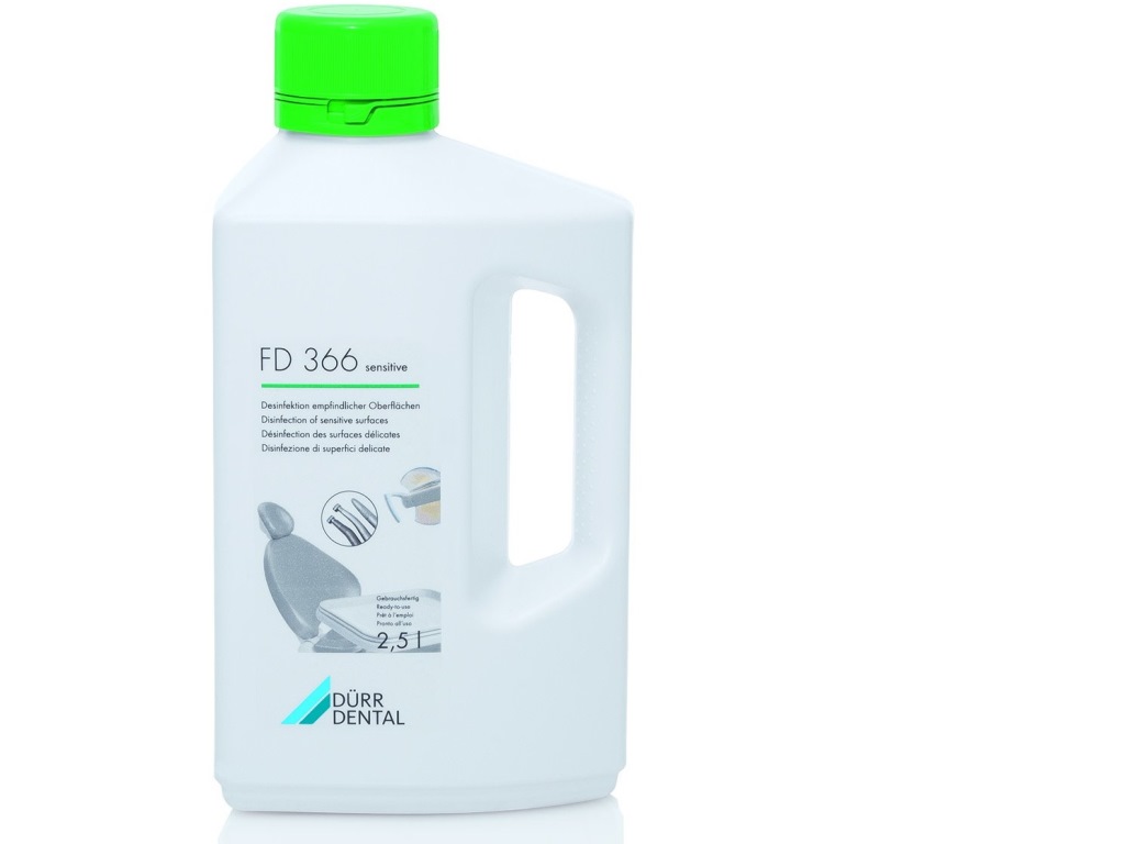 FD-366 (ФД 366) средство дезинфекции деликатных поверхностей Durr Dental 2.5 л.