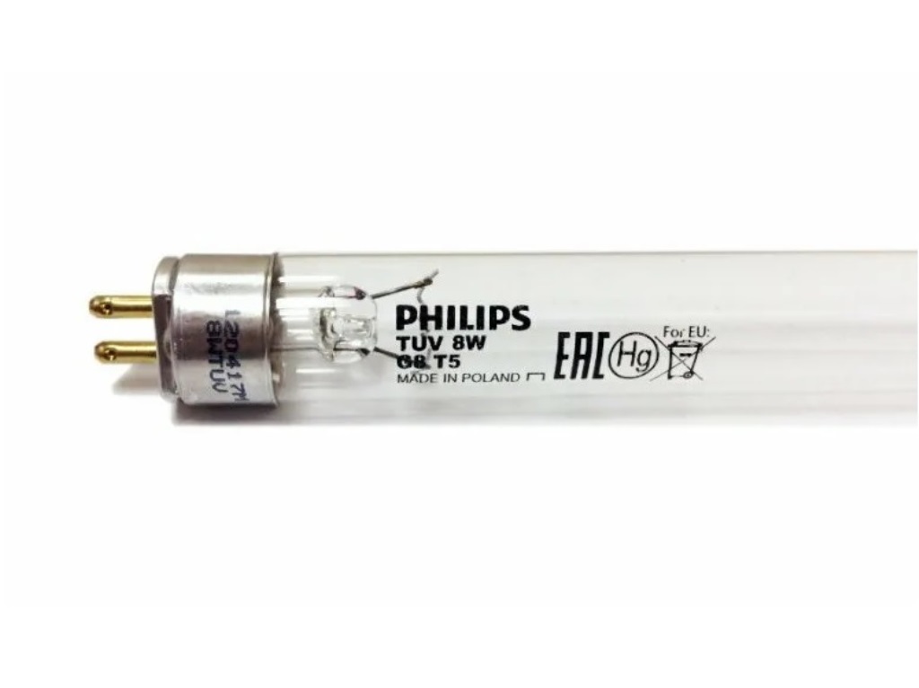 Лампа ультрафиолетовая бактерицидная PHILIPS 8W без озона для бактерицидных шкафов
