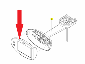 Передняя панель управления Sirona Easypad II SL для Orthophos SL( L), в сборе арт. 6468156