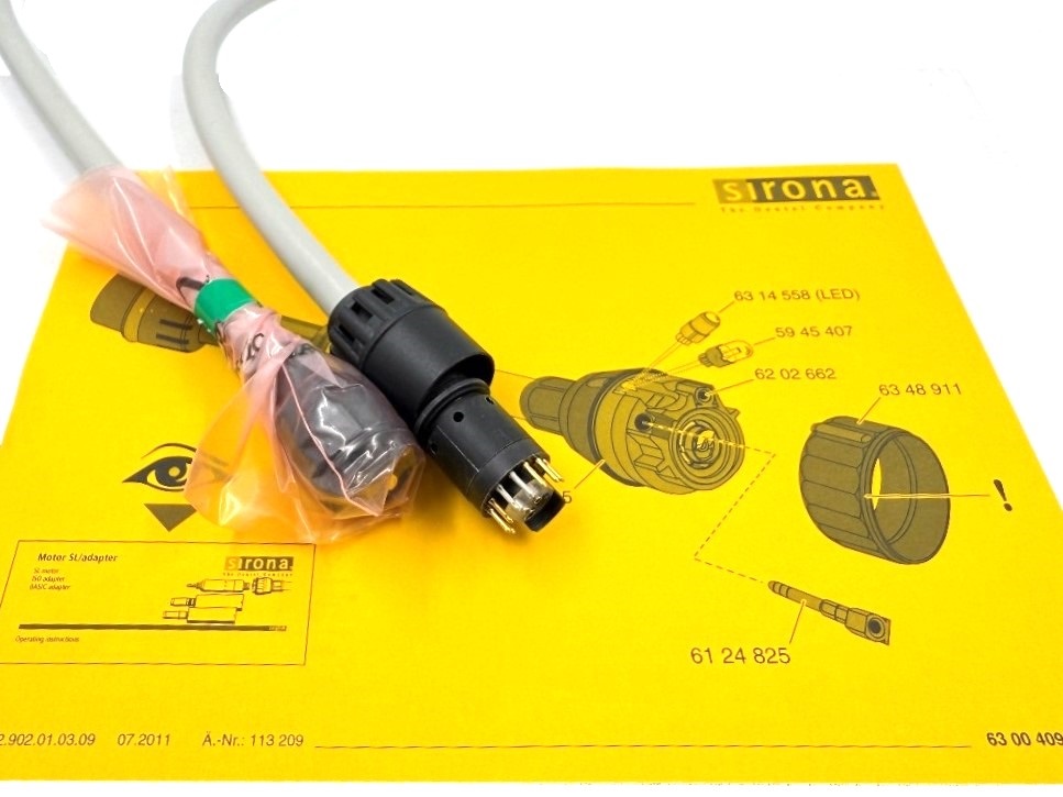 Шланг микромотора Sirona SL D+ нового образца для Sirona C1, C1+ арт. 8915506