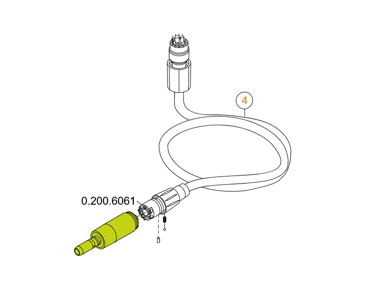 Шланг 0.516.5810 (длина 1250 мм) для микромоторов серии KL для KaVo Primus 1058 арт.0.516.5810