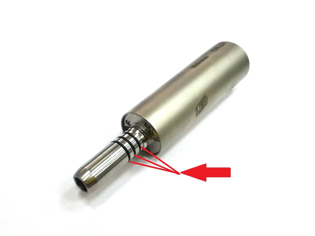 Уплотнительное кольцо на носик микромотора Chirana CH 660/ СН 660 LED (3 шт.) арт.CH 660-2