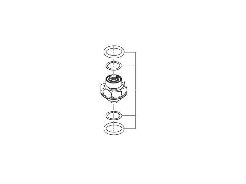 Роторная группа для Sirona T3/T4 Racer c ключом (SN от 800000) арт. 6727171
