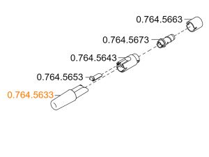 Верхняя часть мундштука слюноотсоса арт 0.764.5633