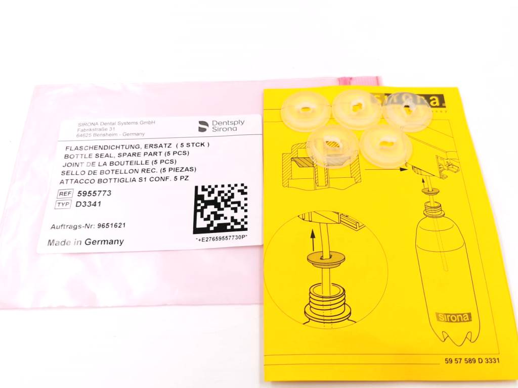 Прокладка бутылки (5 шт) автономной воды установки Sirona C8+ арт. 5955773