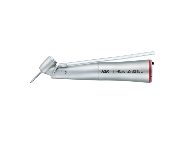 Наконечник угловой повышающий NSK Ti-Max Z-SG45L 1:3 с углом наклона головки 45 градусов, со светом