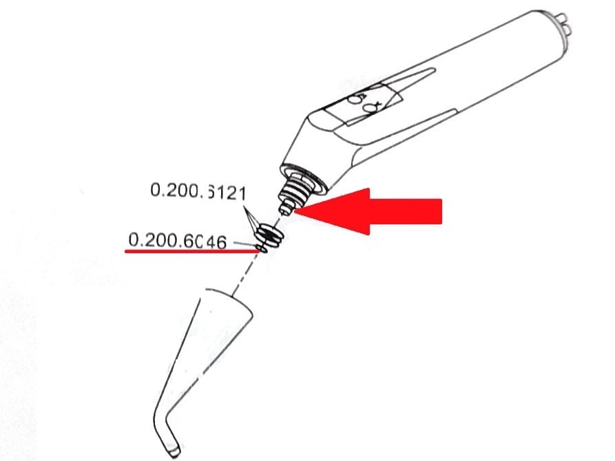Кольцо уплотн. Kavo на носик пустера и PROPHYflex 4 арт. 0.200.6046 (0.200.6051)