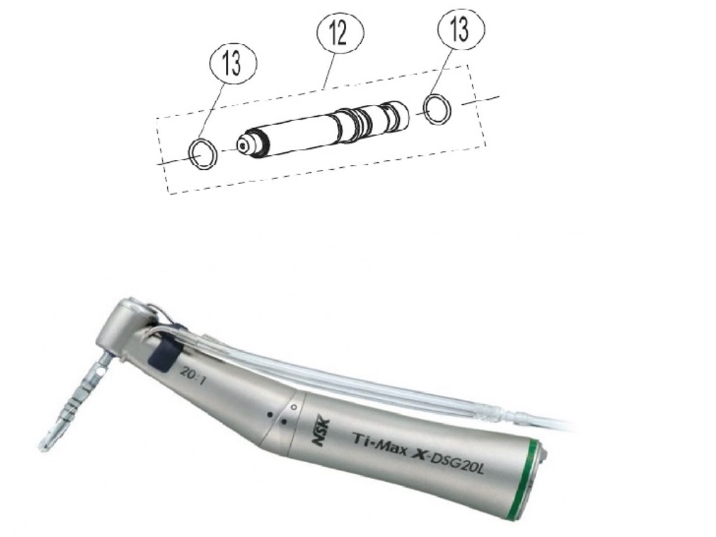 Вал наконечника NSK Ti-Max X-DSG20L хирургического арт. C1076910