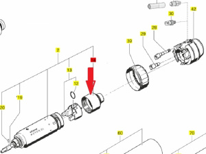 Корпус щеткодержателя для микромотора Sirona SL/SL ISO арт. 5942875