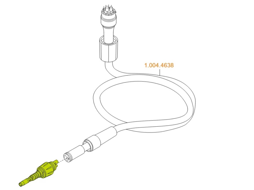 Шланг турбинный KaVo Estetica E50 TM/E70 T/E80 T/Primus1058  оригинал арт. 1.004.4638 